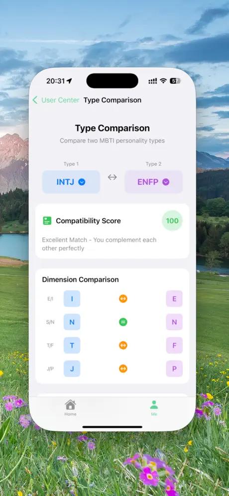 MBTI TEST Pro personality analysis result